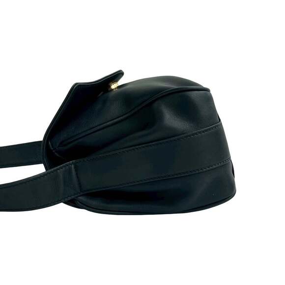 GUCCI (Old Gucci) Vintage Horseshoe Leather Shoulder Bag/Pochette, Navy, i36-8 - Picture 5 of 10